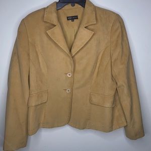 Sporty SOJO PETITE Faux Suede Jacket